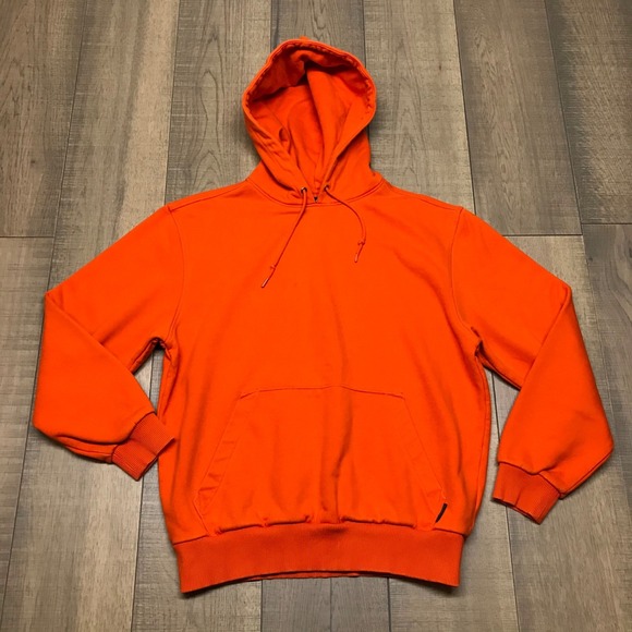 Filson Hoodie Mens Size M Hoodie Blaze Orange Hunting Prospector Heavyweight - Picture 1 of 11